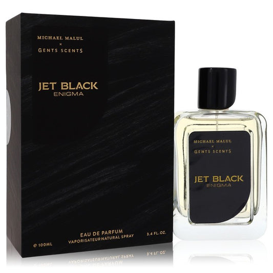 Jet Black Enigma 3.4 oz Eau De Parfum Spray For Men By Michael Malul