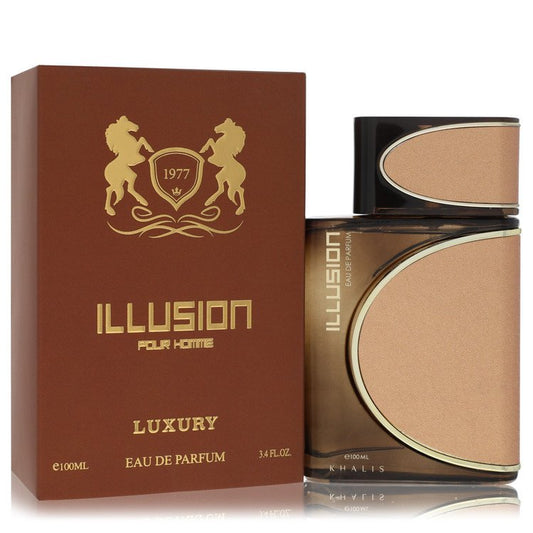 Khalis Illusion Luxury Collection 3.4 oz Eau De Parfum Spray For Men By Khalis