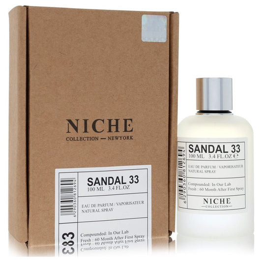 Khalis Sandal 33 Niche Collection 3.4 oz Eau De Parfum Spray For Men By Khalis