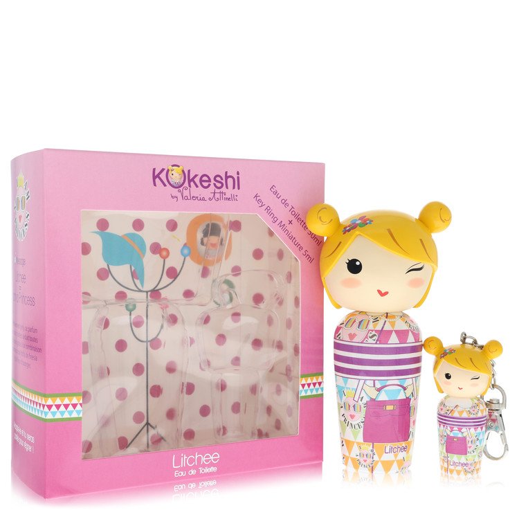 Kokeshi Litchee 1.7 oz Eau De Toilette Spray with Key Ring For Women By Kokeshi