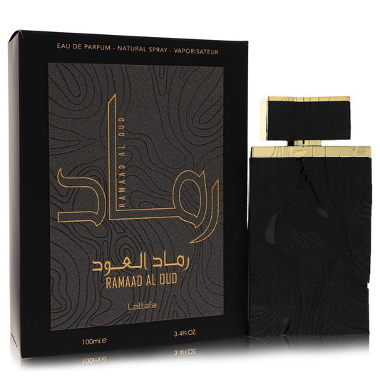 Lattafa Ramaad Al Oud 3.4 oz Eau De Parfum Spray (Unisex) For Men By Lattafa