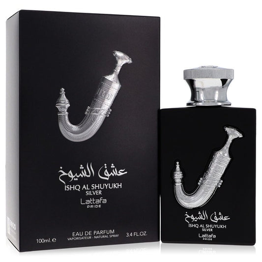 Lattafa Pride Ishq Al Shuyukh Silver 3.4 oz Eau De Parfum Spray (Unisex) For Men By Lattafa
