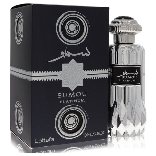 Lattafa Sumou Platinum Eau De Parfum Spray 3.4 oz Eau De Parfum Spray (Unisex) For Men By Lattafa