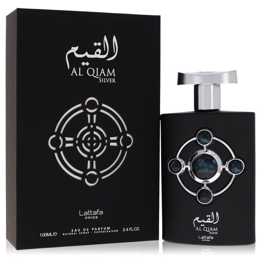 Lattafa Pride Al Qiam Silver Eau De Parfum Spray 3.4 oz Eau De Parfum Spray (Unisex) For Men By Lattafa