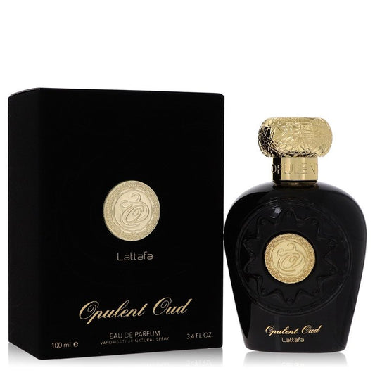 Lattafa Opulent Oud 3.4 oz Eau De Parfum Spray (Unisex) For Men By Lattafa