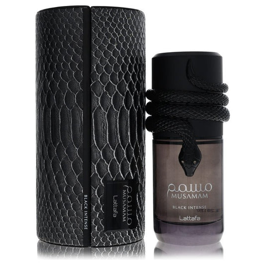 Lattafa Musamam Black Intense 3.4 oz Eau De Parfum Spray For Men By Lattafa