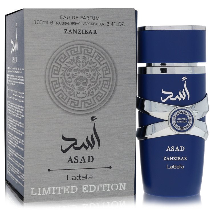 Lattafa Asad Zanzibar Eau De Parfum Spray 3.4 oz Eau De Parfum Spray (Limited Edition) For Men By Lattafa