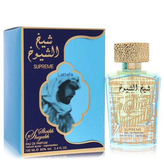 Lattafa Sheikh Al Shuyukh Supreme Eau De Parfum Spray 3.4 oz Eau De Parfum Spray (Unisex) For Men By Lattafa