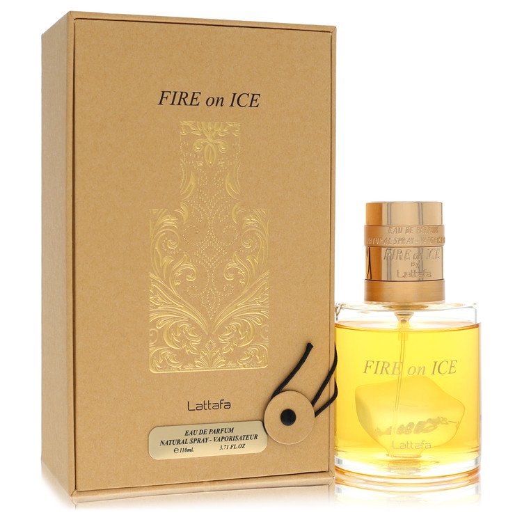 Lattafa Fire On Ice Eau De Parfum Spray 3.7 oz Eau De Parfum Spray (Unisex) For Men By Lattafa