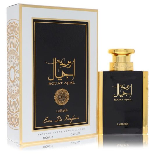 Lattafa Rouat Ajial Eau De Parfum Spray 3.4 oz Eau De Parfum Spray (Unisex) For Women By Lattafa