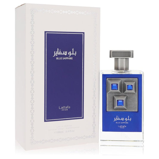 Lattafa Pride Blue Sapphire Eau De Parfum Spray 3.4 oz Eau De Parfum Spray (Unisex) For Men By Lattafa