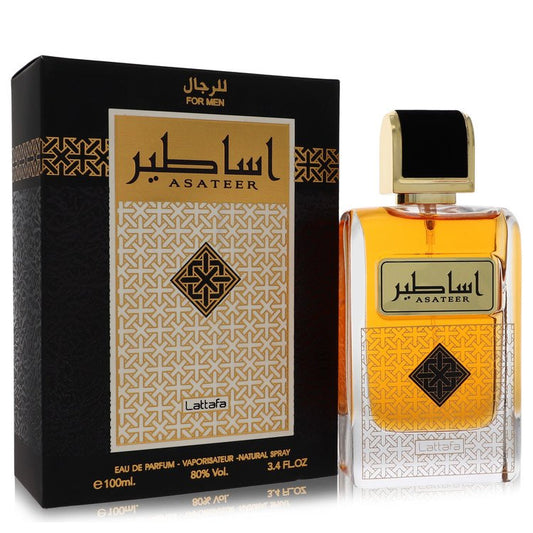 Lattafa Asateer 3.4 oz Eau De Parfum Spray For Men By Lattafa