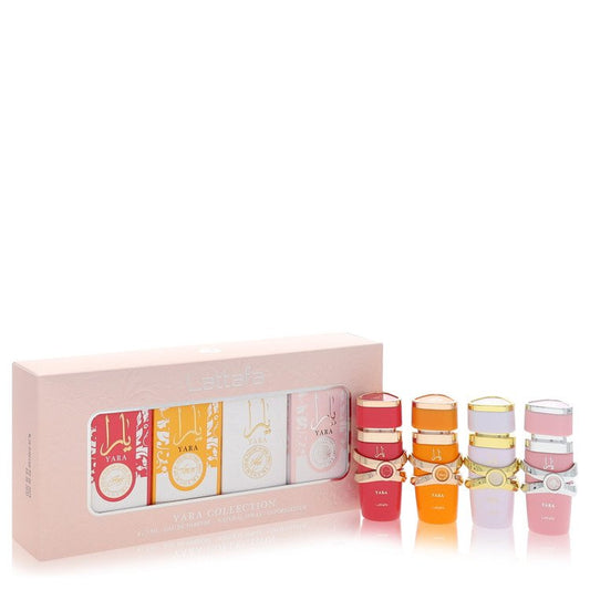 Lattafa Yara Gift Set Mini EDP Collection Set Contains Yara Candy, YaraTous, Yara Moi, Yara all sized 0.16 oz EDP For Women By Lattafa