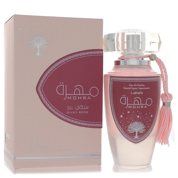 Lattafa Mohra Silky Rose 3.4 oz Eau De Parfum Spray For Women By Lattafa