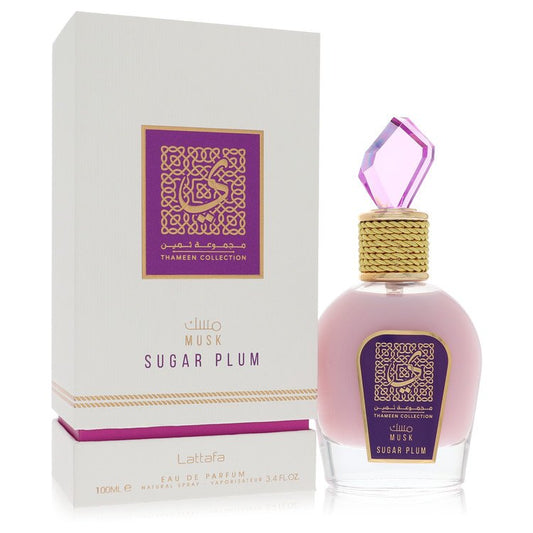Lattafa Musk Sugar Plum Eau De Parfum Spray 3.4 oz Eau De Parfum Spray (Unisex) For Women By Lattafa