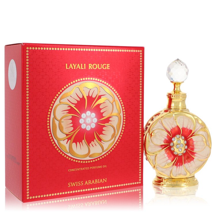 Swiss Arabian Layali Rouge 0.5 oz Concentrated Perfume Oil For Women By Swiss Arabian