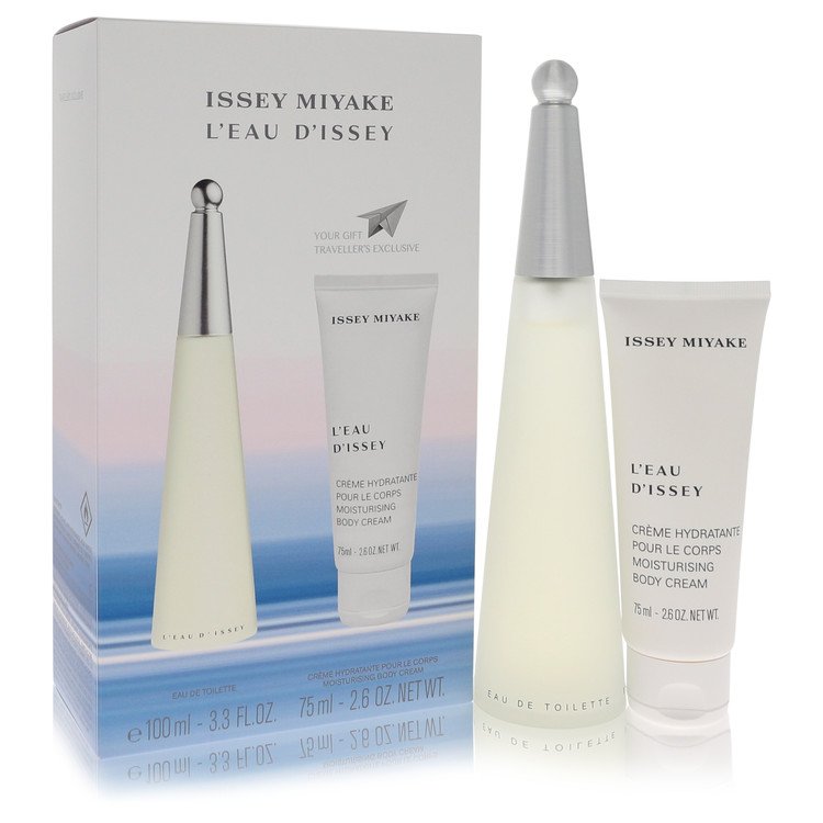 L'eau D'issey Gift Set 3.3 oz Eau DeToilette Spray + 2.6 oz Body Cream (issey Miyake) For Women By Issey Miyake