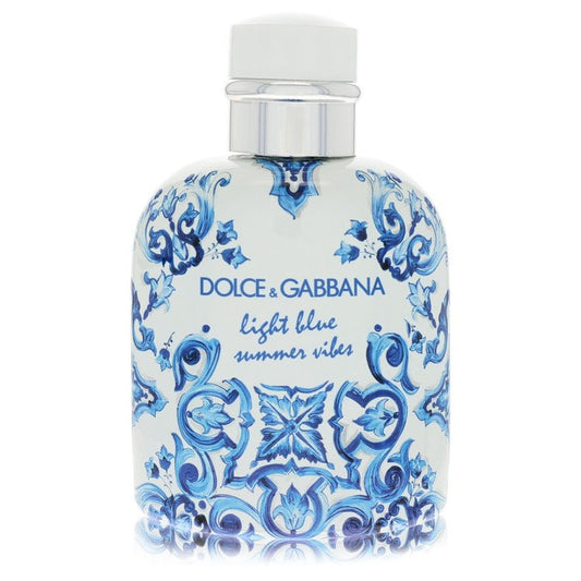 Light Blue Summer Vibes Eau De Toilette Spray 4.2 oz Eau De Toilette Spray (Tester) For Men By Dolce & Gabbana