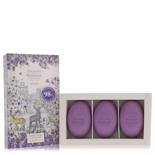 Lavender Fine English Soap 3 x 2.1 oz Fine English Soap For Women By Woods Of Windsor