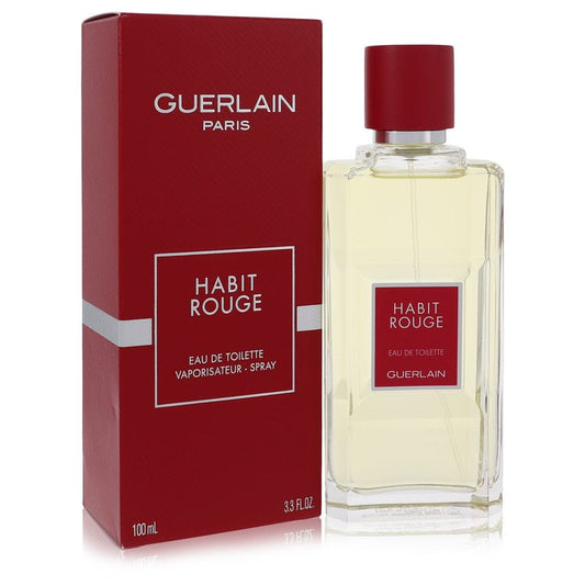 Habit Rouge 3.4 oz Cologne / Eau De Toilette Spray For Men By Guerlain