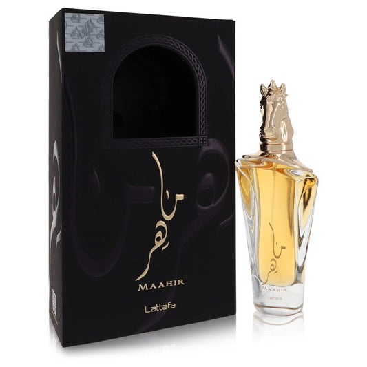 Lattafa Maahir Eau De Parfum Spray 3.4 oz Eau De Parfum Spray (Unisex) For Women By Lattafa