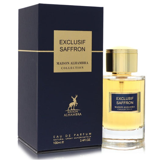 Maison Alhambra Exclusif Saffron Eau De Parfum Spray 3.4 oz Eau De Parfum Spray (Unisex) For Men By Maison Alhambra