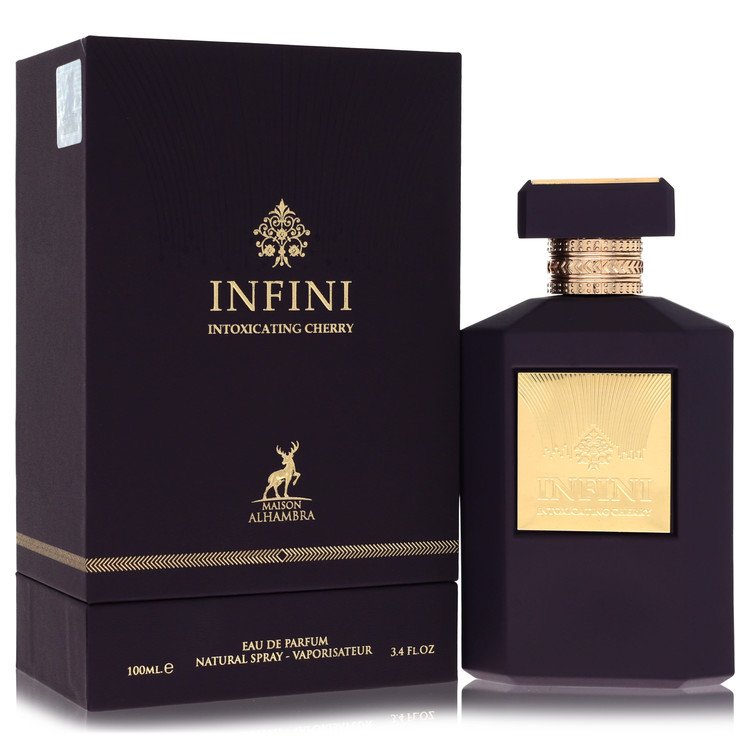 Maison Alhambra Infini Intoxicating Cherry Eau De Parfum Spray 3.4 oz Eau De Parfum Spray (Unisex) For Women By Maison Alhambra