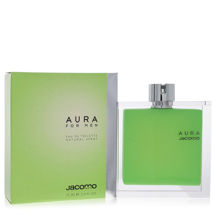 Aura Eau De Toilette Spray By Jacomo 2.4 oz Eau De Toilette Spray For Men By Jacomo
