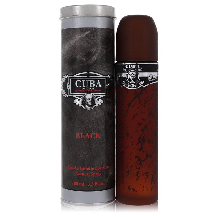 Cuba Black 3.4 oz Eau De Toilette Spray For Men By Fragluxe