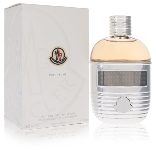 Moncler 5 oz Eau De Parfum Spray (Refillable + LED Screen) For Women By Moncler