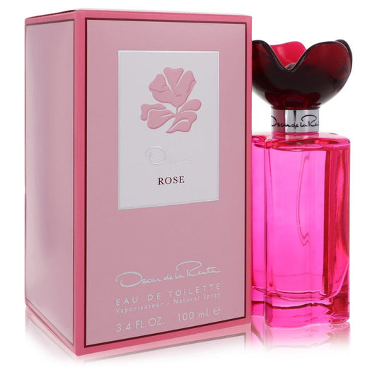 Oscar Rose 3.4 oz Eau De Toilette Spray For Women By Oscar De La Renta