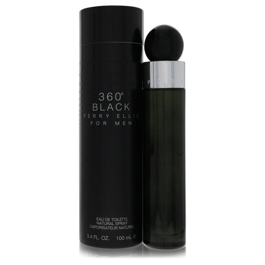 Perry Ellis 360 Black 3.4 oz Eau De Toilette Spray For Men By Perry Ellis