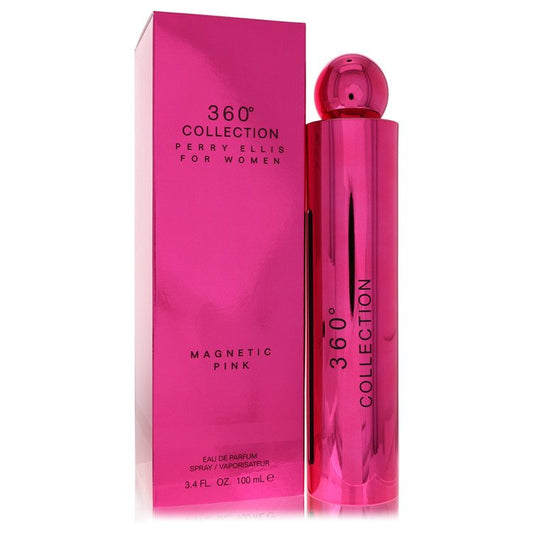 Perry Ellis 360 Collection Magnetic Pink 3.4 oz Eau De Parfum Spray For Women By Perry Ellis
