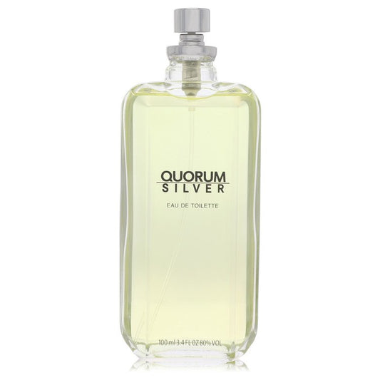 Quorum Silver Eau De Toilette Spray 3.4 oz Eau De Toilette Spray (Tester) For Men By Puig