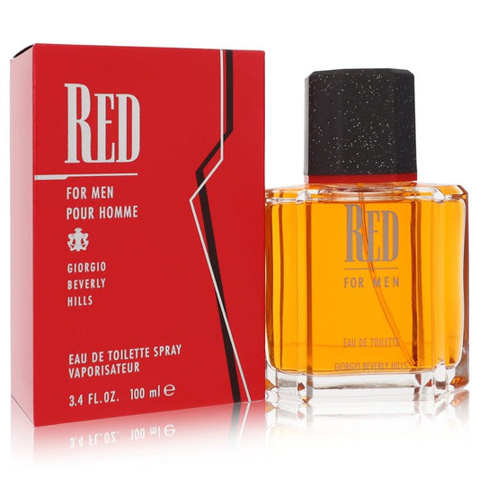 Red 3.4 oz Eau De Toilette Spray For Men By Giorgio Beverly Hills