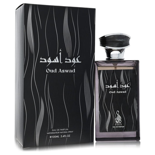 Risala Oud Aswad 3.4 oz Eau De Parfum Spray For Men By Risala