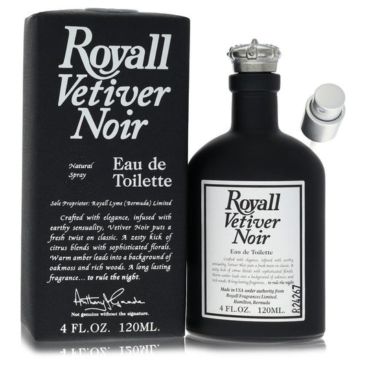 Royall Vetiver Noir 4 oz Eau de Toilette Spray For Men By Royall Fragrances