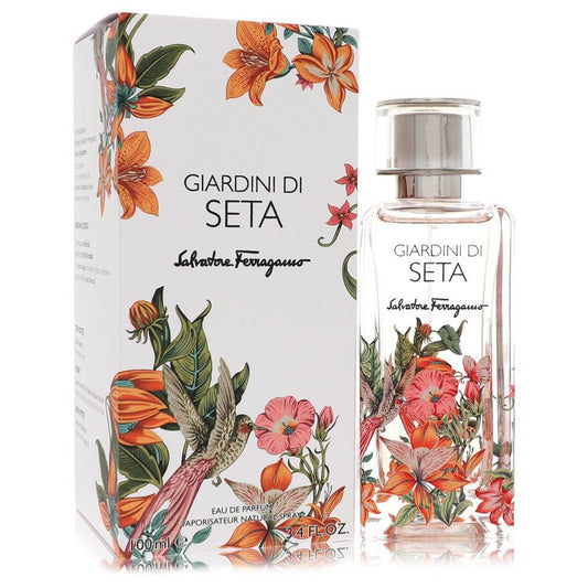 Giardini Di Seta Eau De Parfum Spray 3.4 oz Eau De Parfum Spray (Unisex) For Women By Salvatore Ferragamo