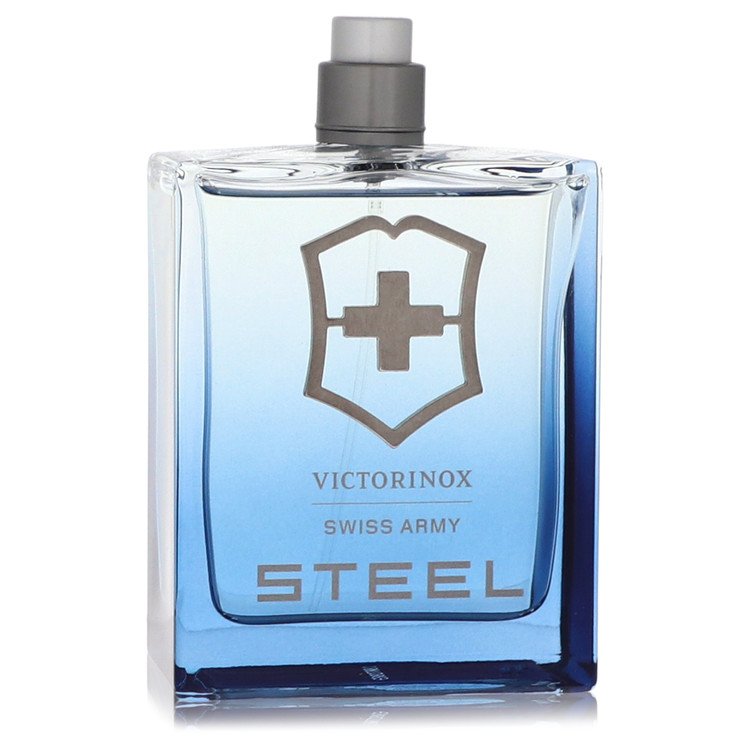 Swiss Army Steel Eau De Toilette Spray 3.4 oz Eau De Toilette Spray (Tester) For Men By Victorinox