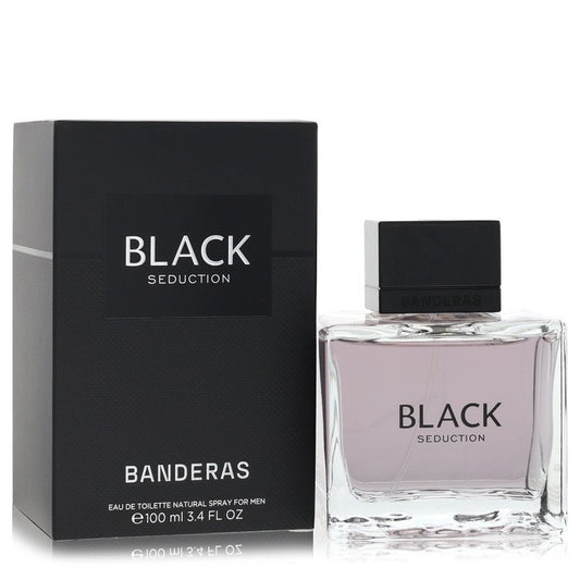Seduction In Black 3.4 oz Eau De Toilette Spray For Men By Antonio Banderas