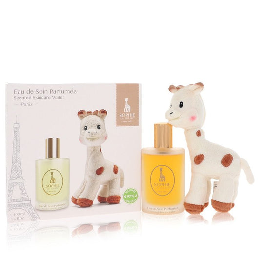 Sophie La Girafe Eau De Soin Parfumee Gift Set 3.4 oz Scented Skincare Water (Alcohol For Women By Sophie La Girafe