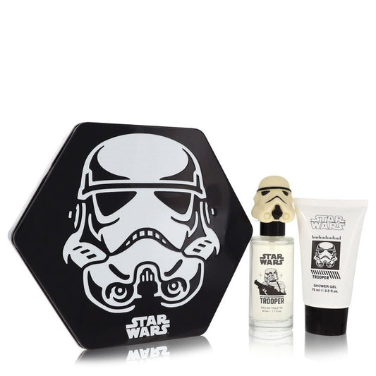 Star Wars Stormtrooper 3d Gift Set 1.7 oz Eau De Toilette Spray + 2.5 oz Shower Gel For Men By Disney