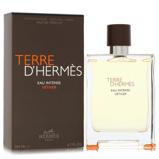 Terre D'hermes Eau Intense Vetiver 6.8 oz Eau De Parfum Spray For Men By Hermes