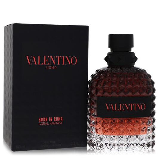 Valentino Uomo Born In Roma Coral Fantasy 3.4 oz Eau De Toilette Spray For Men By Valentino