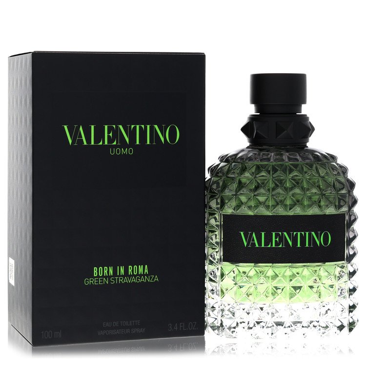 Valentino Uomo Born In Roma Green Stravaganza 3.4 oz Eau De Toilette Spray For Men By Valentino