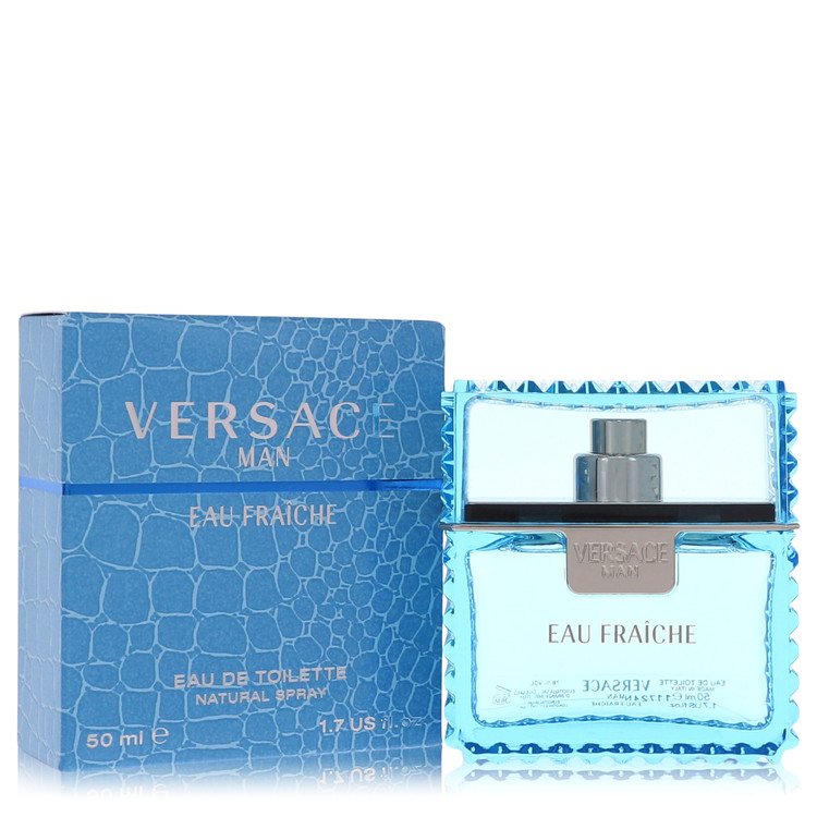 Versace Man 1.7 oz Eau Fraiche Eau De Toilette Spray (Blue) For Men By Versace