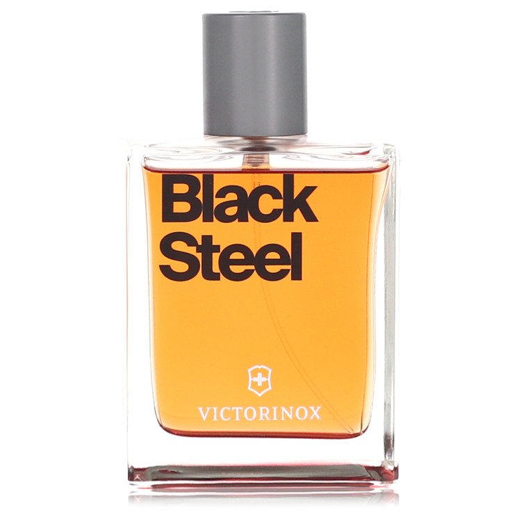 Swiss Army Black Steel Eau De Toilette Spray 3.4 oz Eau De Toilette Spray (Unboxed) For Men By Victorinox