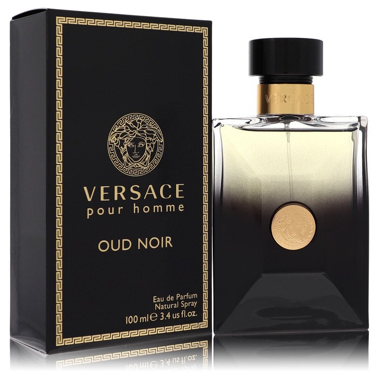 Versace Pour Homme Oud Noir 3.4 oz Eau De Parfum Spray For Men By Versace