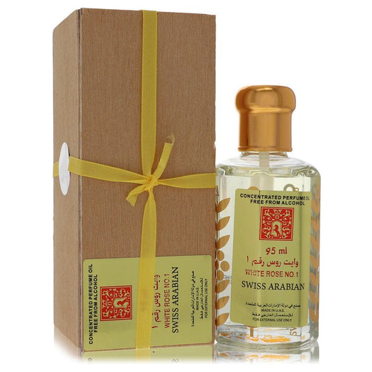 White Rose No 1 3.21 oz Concentrated Perfume Oil Free From Alcohol (Unisex) For Women By Swiss Arabian