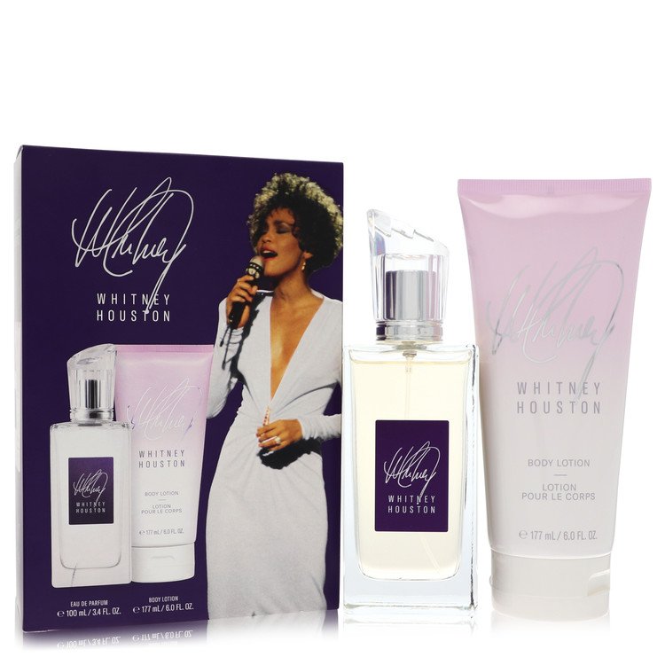 Whitney Houston Gift Set 3.4 oz Eau De Parfum Spray + 6 oz Body Lotion For Women By Whitney Houston